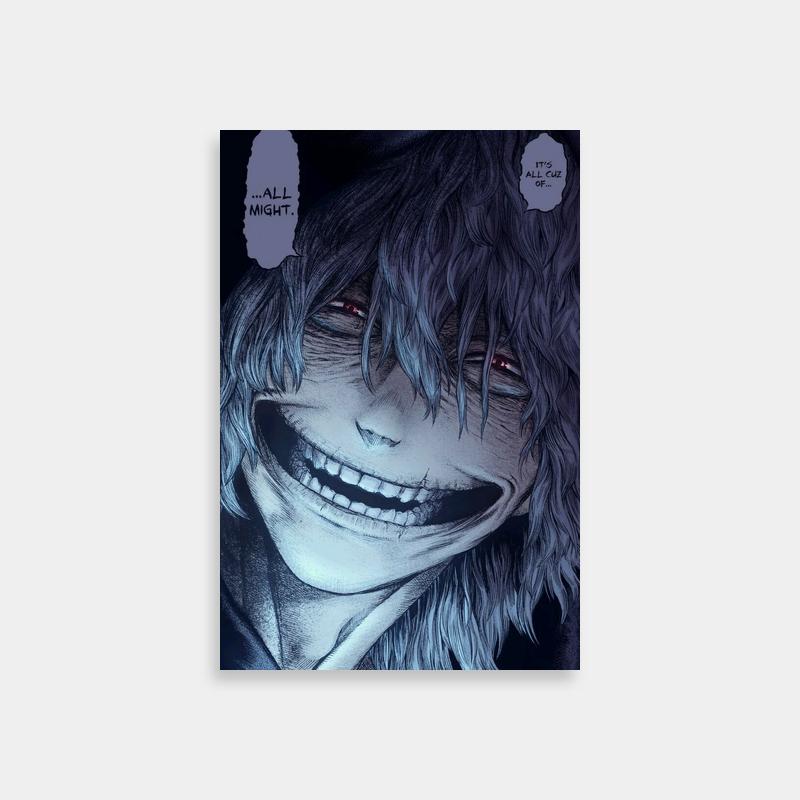 Tomura Shigaraki My Hero Academia Print - Smiling Villain Art