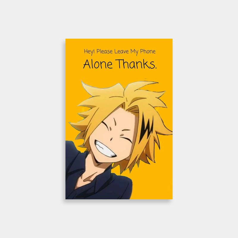 Denki Kaminari Smiling Anime Poster - My Hero Academia Art
