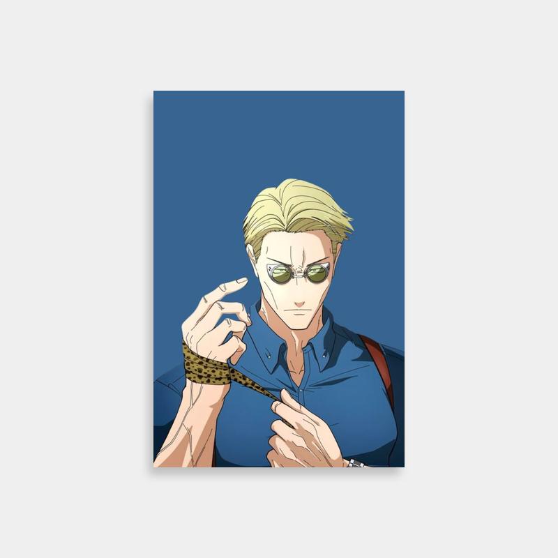 Kento Nanami Jujutsu Kaisen Snake Art Print - Glasses Character