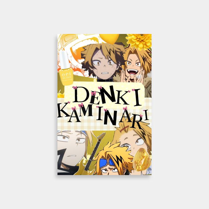 Denki Kaminari My Hero Academia Kawaii Poster